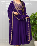 Feeding Party Wear 2Pc Set-Violet