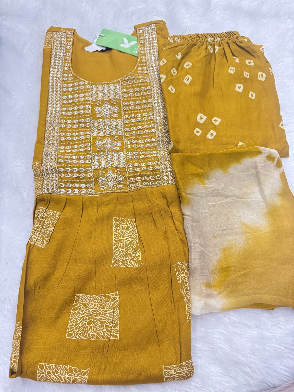 Party Wear 3Pc Set -Heavy Two Ton Fabric