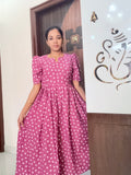 Feeding Blend cotton Maxi -Peach color