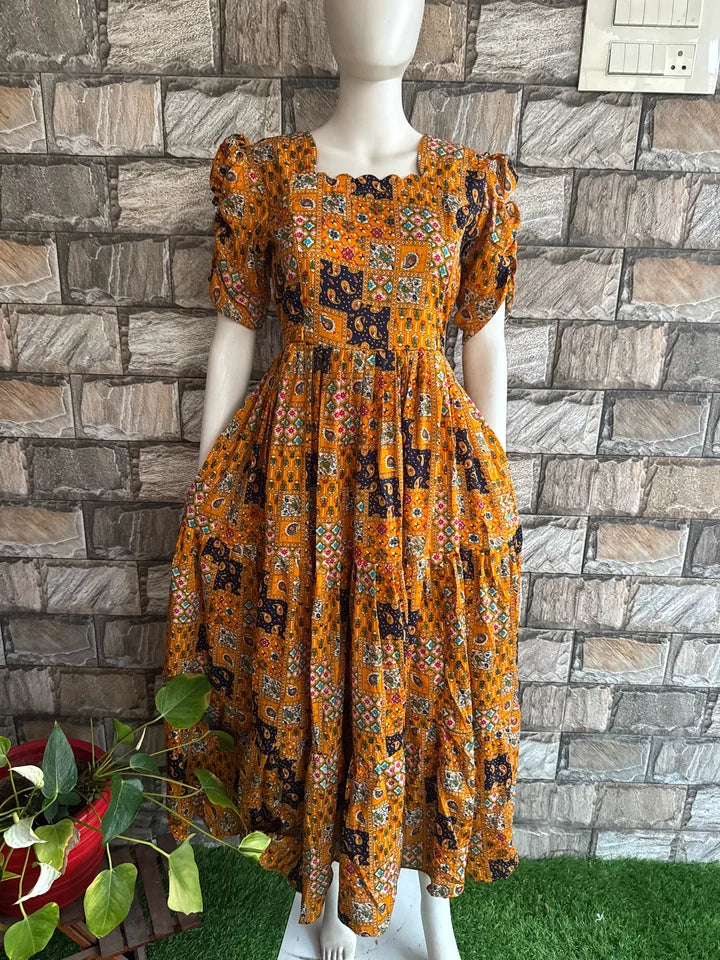 Delta Crepe 3Tier Feeding Maxi Mustard Yellow