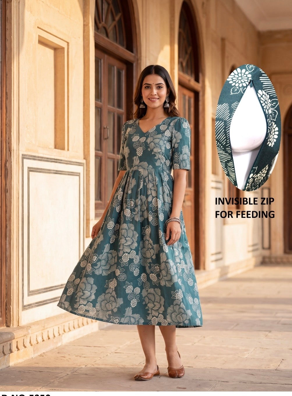 Feeding Blend cotton Maxi -Green