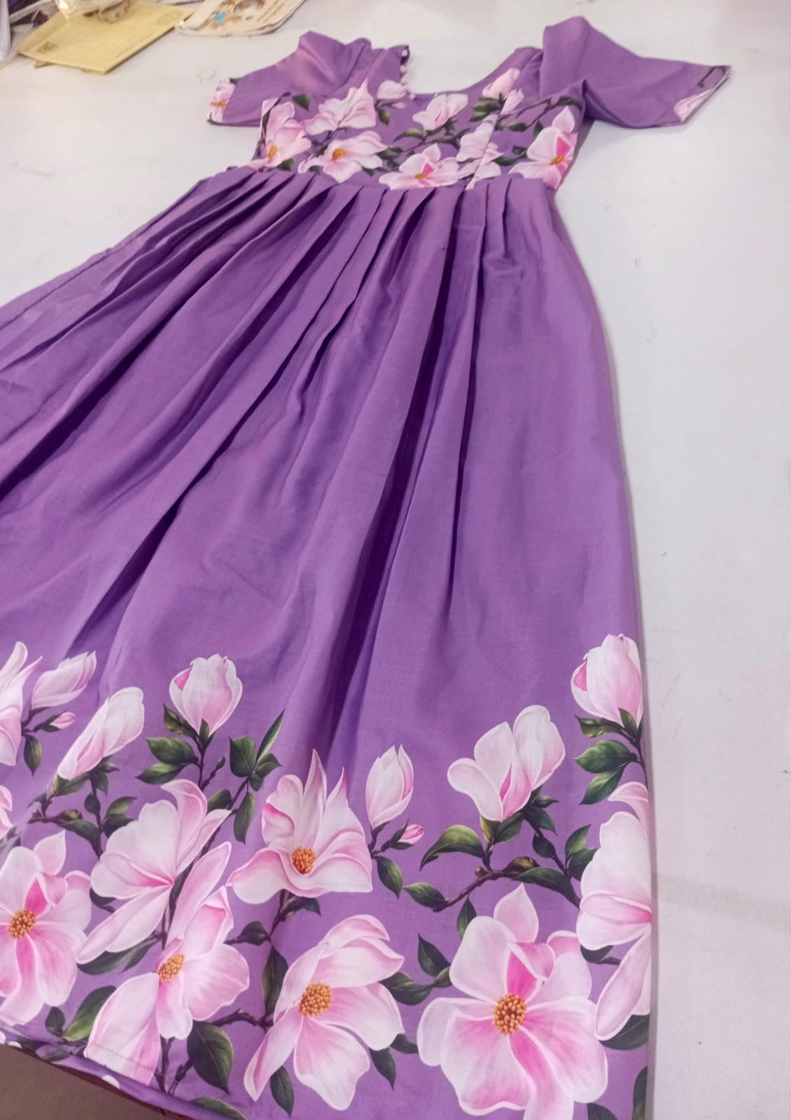 Lavender Cotton Maxi-Blossom Digital