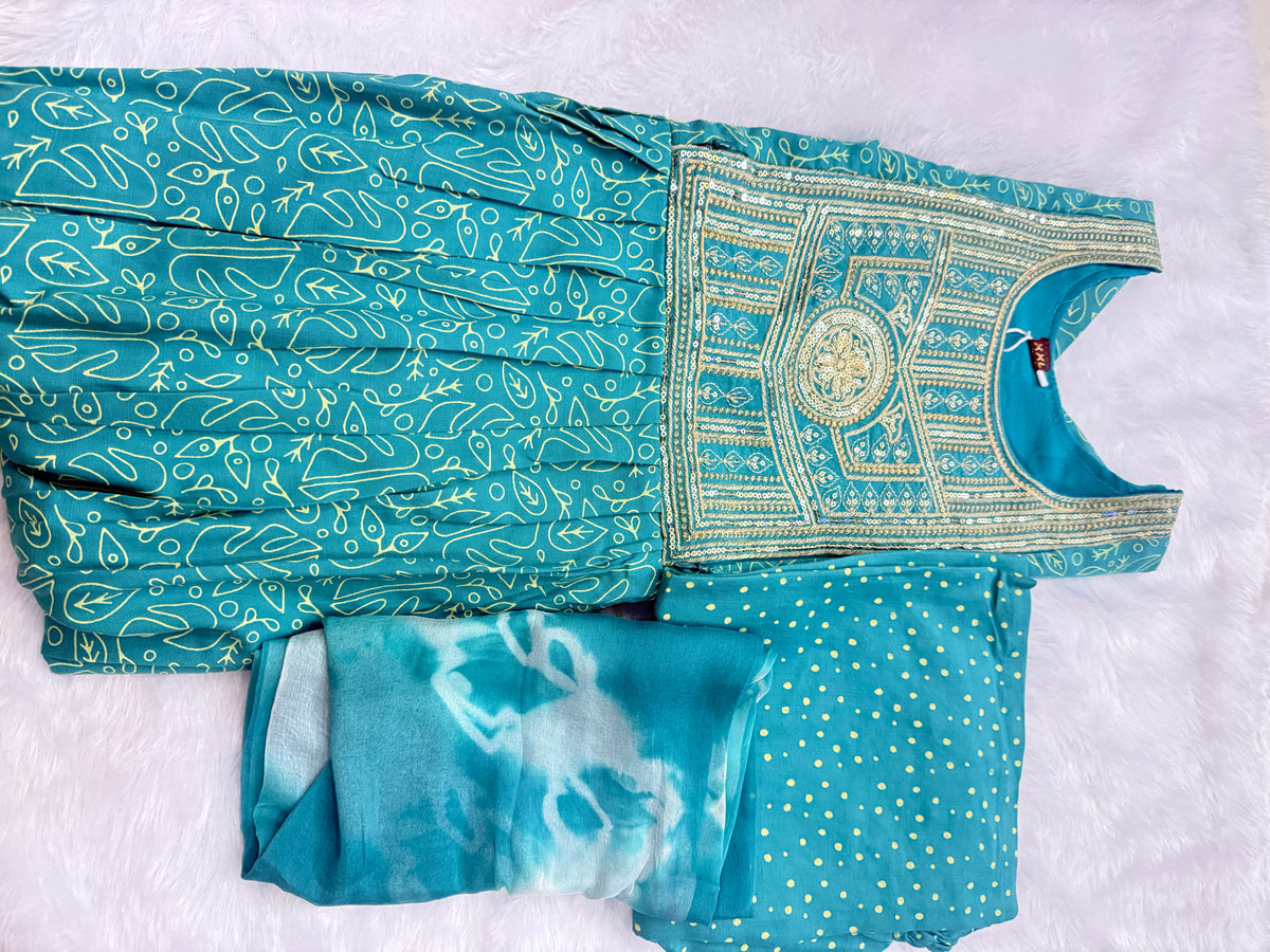 Party Wear 3Pc Set -Heavy Two Ton Fabric-