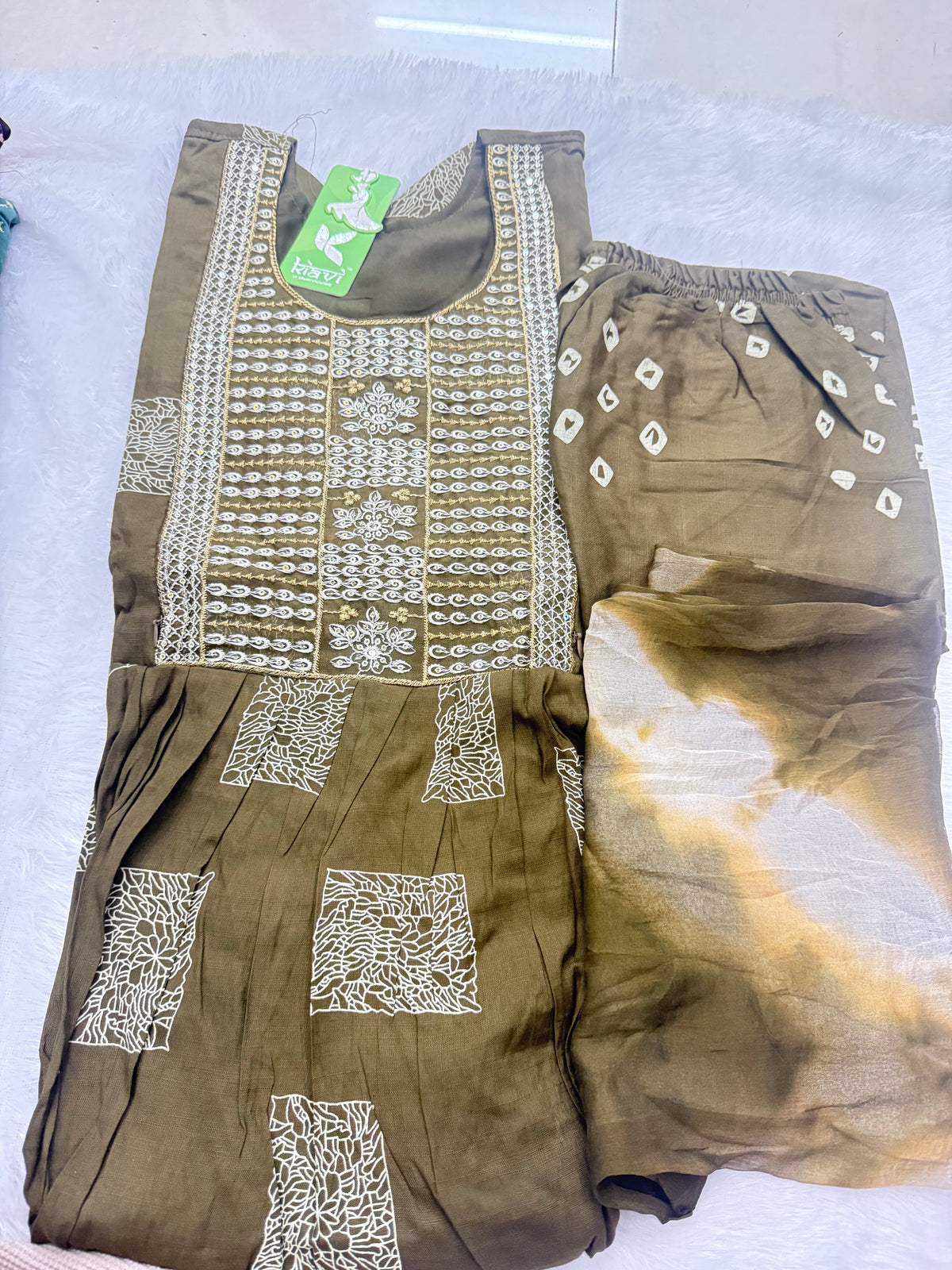 Party Wear 3Pc Set -Heavy Two Ton Fabric