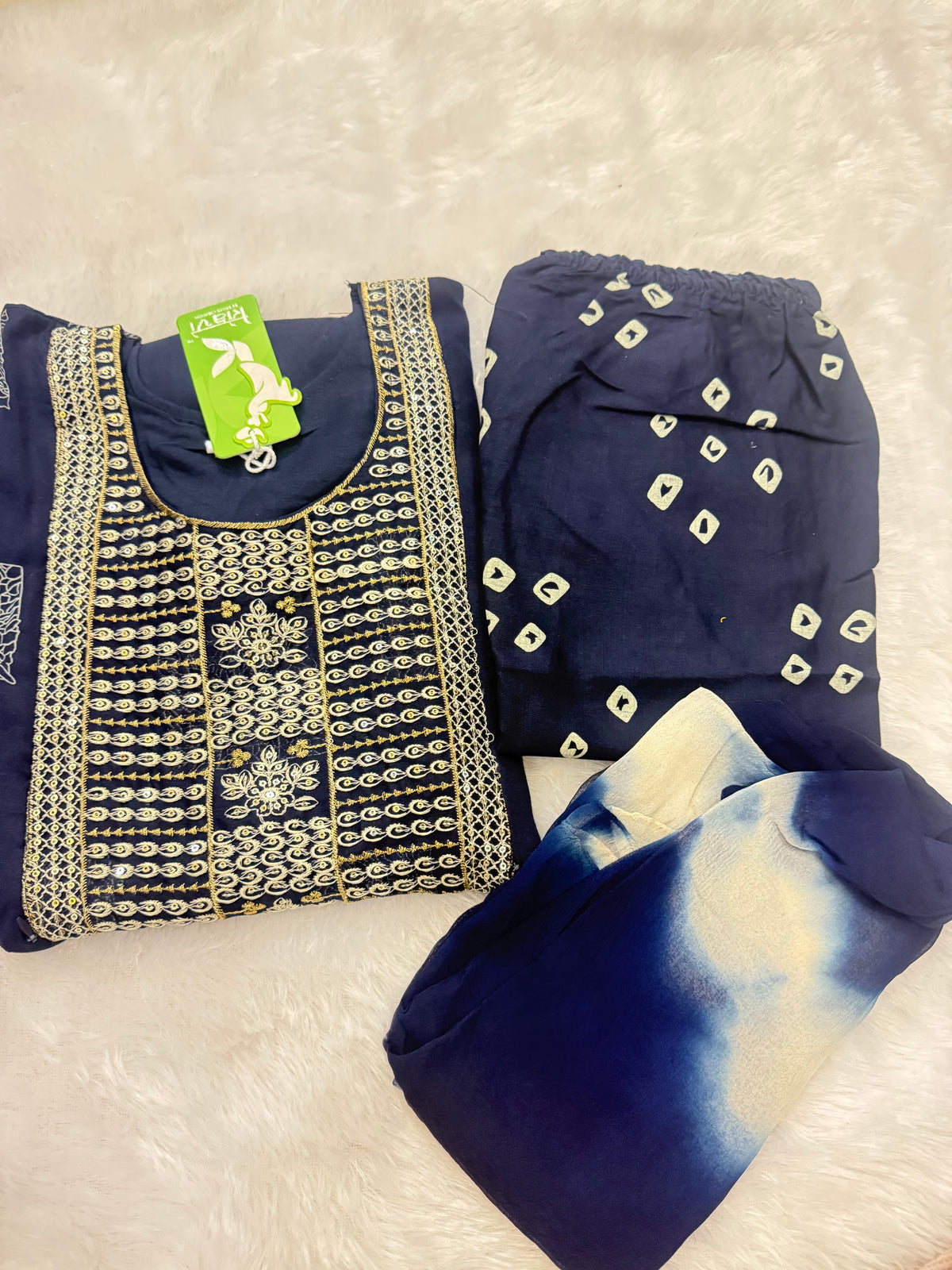 Party Wear 3Pc Set -Heavy Two Ton Fabric