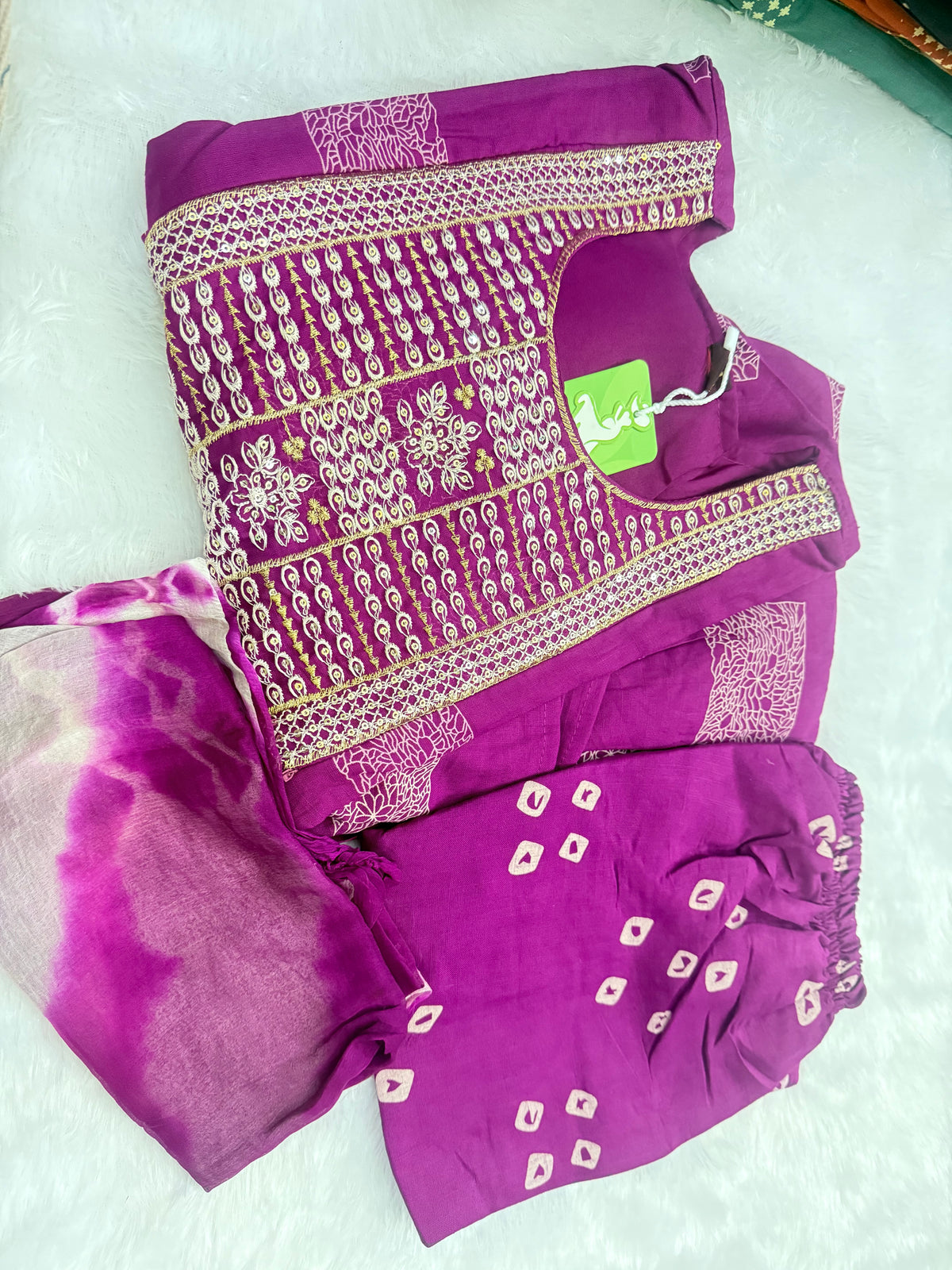 Party Wear 3Pc Set -Heavy Two Ton Fabric
