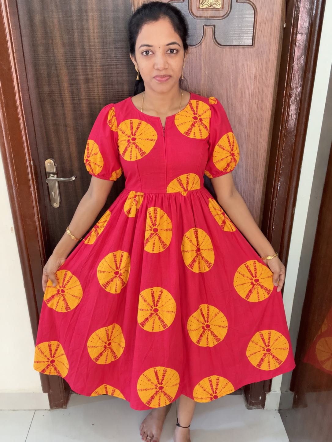 Cotton Maxi soft 100% Cotton-Red