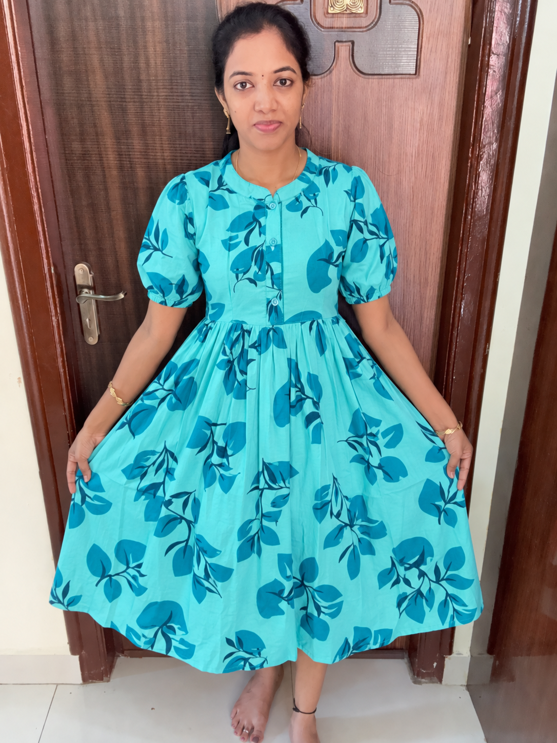 Cotton Maxi soft 100% Cotton-Blue