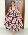 Budget Friendly Delta Crush Feeding Maxi-Maroon