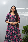 Georgette Feeding Maxis -Pink floral