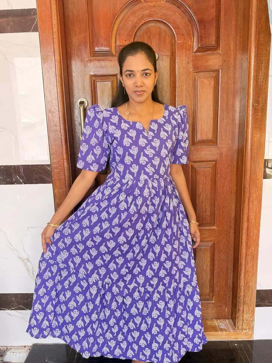 Pure Cotton Feeding Maxi-Violet
