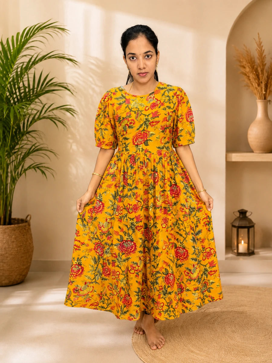 Feeding Budget Frienly Maxis -Yellow Floral