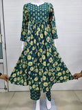Feeding Pure Mul Cotton Two Pc Set With Lace Work-Green